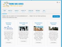 Tablet Screenshot of nationaltoursandservices.com